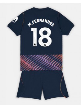 Otroški Nogometna dresi replika Tottenham Hotspur Mateus Fernandes #18 Gostujoči 2026-27 Kratek rokav (+ hlače)